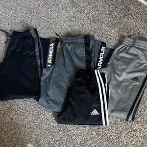 Under Armour Kids Black and Gray Sweatpants Set